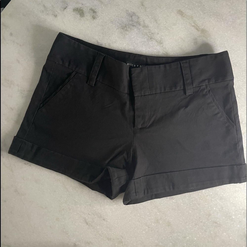 Alice + Olivia black tux short -6
